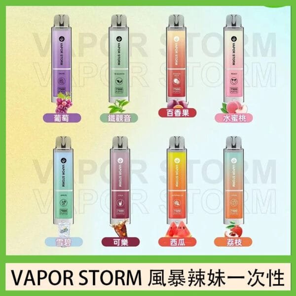 VAPOR STORM風暴辣妹一次性主機充電7500口（5%）